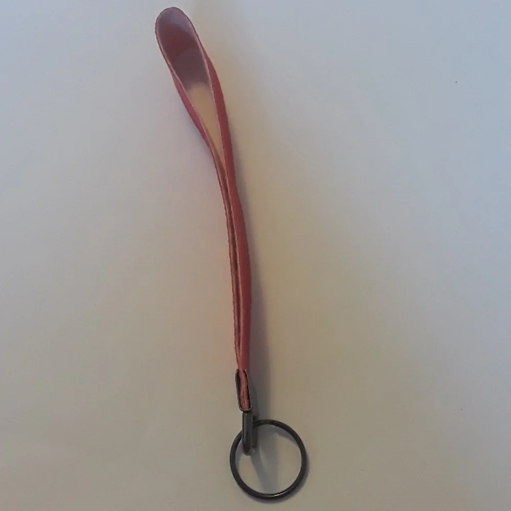 faux leather keychain wristlet